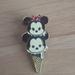 Disney Accessories | Disney Mickey & Minnie Mouse Ice Cream Cone Trading Pin | Color: Black/Tan | Size: Os
