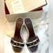 Coach Shoes | Bnib Auth Coach Natalie 2toned Buckle Sandals W Wooden Heel - Brwn&Wht Size 8.5m | Color: Brown/White | Size: 8.5m