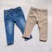 Zara Bottoms | 2-Bundle Zara Skinny-Ankle Pants | Color: Blue/Tan | Size: 12-18mb