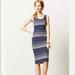 Anthropologie Dresses | Anthropology Maeve Blue And White Striped Dress | Color: Blue/White | Size: L