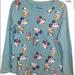 Disney Shirts & Tops | Disney Girls Long Sleeve Tshirt Size L 10 12 Vintage Style Mickey Donald Minnie | Color: Blue | Size: Lg