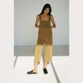 Zara Pants & Jumpsuits | Denim Jumpsuit | Color: Brown/Tan | Size: L