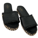 Kate Spade Shoes | Kate Spade New York Leather Zahara Espadrille Ruffled Sandal Size 8m | Color: Black | Size: 8