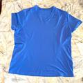 Nike Tops | Nike Women's Blue Large T-Shirt Shirt Workout Top Dri Fit Run Short Sleeve | Color: Blue | Size: L