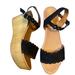 Anthropologie Shoes | Anthropologie Matisse Black Strap Wedge | Color: Black | Size: 10