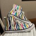 Converse Shoes | Kids' Converse Chuck Taylor All Star Zebra High Top Shoes | Color: White | Size: 3bb