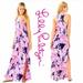 Lilly Pulitzer Dresses | Lilly Pulitzer Kerri Maxi Dress Paradise Point S. It’s Pink And Blue Palm Frond. | Color: Blue/Pink | Size: S