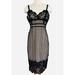 Anthropologie Dresses | Anthropologie Champagne & Strawberry Women L Black Lace Overlay Nude Dress New | Color: Black | Size: L