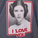 Disney Shirts | Disney Star Wars Princess Lea I Love You Graphic T Shirt Xxl | Color: Gray | Size: Xxl