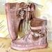 Free People Shoes | Free People Karma Of Charms Cali Mocc Boot Uluru M Suede Confetto Tan | Color: Pink/Tan | Size: 39/9