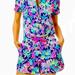 Lilly Pulitzer Pants & Jumpsuits | Lilly Pulitzer Jorgie Romper Oyster Bay Navy Seen And Heard Sz Sm Style 009200 | Color: Blue/Pink | Size: S