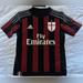 Adidas Shirts & Tops | Adidas Ac Milan Climacool Home Soccer Jersey Red/Black. Youth Size: Small | Color: Black/Red | Size: Sb
