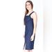 J. Crew Dresses | J. Crew Womens Sleeveless Blue Nantucket Denim Sheath Midi Dress Size 10 Nwot | Color: Blue | Size: 10
