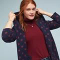 Anthropologie Jackets & Coats | Field Flower Sweater Xxs Polka Dot Sweater Coat Blue/Red | Color: Blue/Red | Size: Xxs