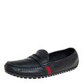 Gucci Shoes | Gucci Black Leather Slip On Loafers Size 42.5 | Color: Black | Size: 42.5