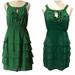 Anthropologie Dresses | Anthropologie Maeve Terasina Green Tiered Keyhole Dress - 4 | Color: Green | Size: 4