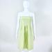 J. Crew Dresses | J. Crew Citrine Green Silk Tafteta Strapless Dress Pleated Size 2p | Color: Green | Size: 2p