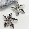 Anthropologie Jewelry | Anthropologie Silver Flower Earrings | Color: Silver | Size: Os