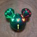 Disney Holiday | Disney Parks 2023 Holiday Christmas Mickey Jingle Bell Green Glow Glitter Cube. | Color: Green | Size: Os