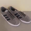 Adidas Shoes | Adidas Mens Vl Court 2.0 Casual Skateboard Shoes Size 4.5 Gray New With | Color: Gray/White | Size: 4.5