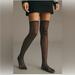 Anthropologie Accessories | Anthropologie Over The Knee Sheer Polka Dot Socks | Color: Black | Size: Over Knee