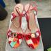 Kate Spade Shoes | Kate Spade Floral Heal With Gems Never Worn | Color: Pink/Red | Size: 11