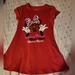 Disney Dresses | Disney Minnie Mouse Red With Minnie Sporting A Pink Cheetah Bow. Size Xs (4-5) | Color: Pink/Red | Size: 4g