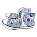 Converse Shoes | Converse Chuck Taylor Hi Top Sneakers Kids Sz 2 Blue Unicorn Shoes Lace Up Guc | Color: Blue | Size: 2bb