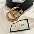 Gucci Accessories | Gucci Belt (Real!) | Color: Black/Gold | Size: Gucci 80 - Size 4/6 Or S/M