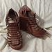 Torrid Shoes | Brown Torrid Strappy Wedges Dress Size 10w | Color: Brown | Size: 10