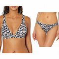 Jessica Simpson Swim | Jessica Simpson Cool Cats Triangle Hipster Bikini Xl | Color: Black/White | Size: Xl