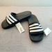 Adidas Shoes | Adidas Adilette Shower Slide Black Sandals Men Size 9 Comfort Workout Gift | Color: Black | Size: 9