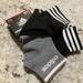 Adidas Accessories | Adidas New Ankle Socks Fits Women Size 5-10 | Color: Black/Gray | Size: Os