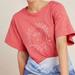 Anthropologie Tops | Anthropologie X Marcello Velho Graphic Tee | Color: Orange/Red | Size: Xs