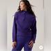 Athleta Sweaters | Athleta Altitude Polartec Half Zip Sweatshirt In Noble Blue Size Small | Color: Purple | Size: S