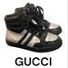 Gucci Shoes | Authentic Gucci Leather High Top Signature Sneakers Sz 12.5 Little Boys | Color: Black/Silver | Size: 12.5b