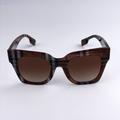 Burberry Accessories | Burberry Be4364 Kitty 396713 Sunglasses Check Brown Square Unisex | Color: Black/Brown | Size: Os