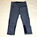 Lululemon Athletica Pants & Jumpsuits | Heather Gray 3/4 Running Leggings | Color: Black/Gray | Size: 4