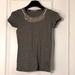 J. Crew Tops | Jcrew Super Cute Embellished Tshirt | Color: Gray/Silver | Size: Xs