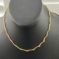 Madewell Jewelry | (27)Madewell Nwot Scalloped Gold Necklace | Color: Gold/Orange | Size: Os