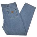 Carhartt Jeans | Carhartt Men's Blue Jeans 44x34 Stone Wash Relaxed Fit Tapered Leg B17-Stw - New | Color: Blue | Size: 44