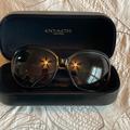 Coach Accessories | Coach C 8029 Black Sunglasses With Cloth And Clamshell Case | Color: Black | Size: Os