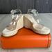 Zara Shoes | Clear Stripes Wedges From Zara. Never Used | Color: Cream/White | Size: 38