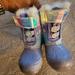 Disney Shoes | Disney Frozen Snow Boots Size 8 | Color: Purple/Silver | Size: 8g