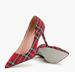 J. Crew Shoes | Elsie Pumps Red Stewart Tartan Plaid Glitter Soles Sz 7.5 | Color: Red | Size: 7.5