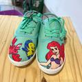 Disney Shoes | Disney The Little Mermaid Ariel Flounder Sebastian Shoes | Color: Green/Red | Size: 8