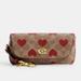 Coach Accessories | Coach Sunglass Case Bag Charm In Signature Canvas With Heart Print | Color: Red/Tan | Size: Os