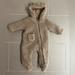 Zara One Pieces | Fleece Romper Baby | Color: Brown/Tan | Size: 0-3mb