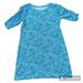 Lilly Pulitzer Dresses | Lilly Pulitzer Dress Ruffled Puff Sleeves Blue Xl | Color: Blue/White | Size: Xl