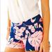 Lilly Pulitzer Shorts | Lilly Pulitzer Gimme Some Legs Flamingo Ellie Shorts Resort Navy 2 Women’s Euc. | Color: Blue/Pink | Size: 2